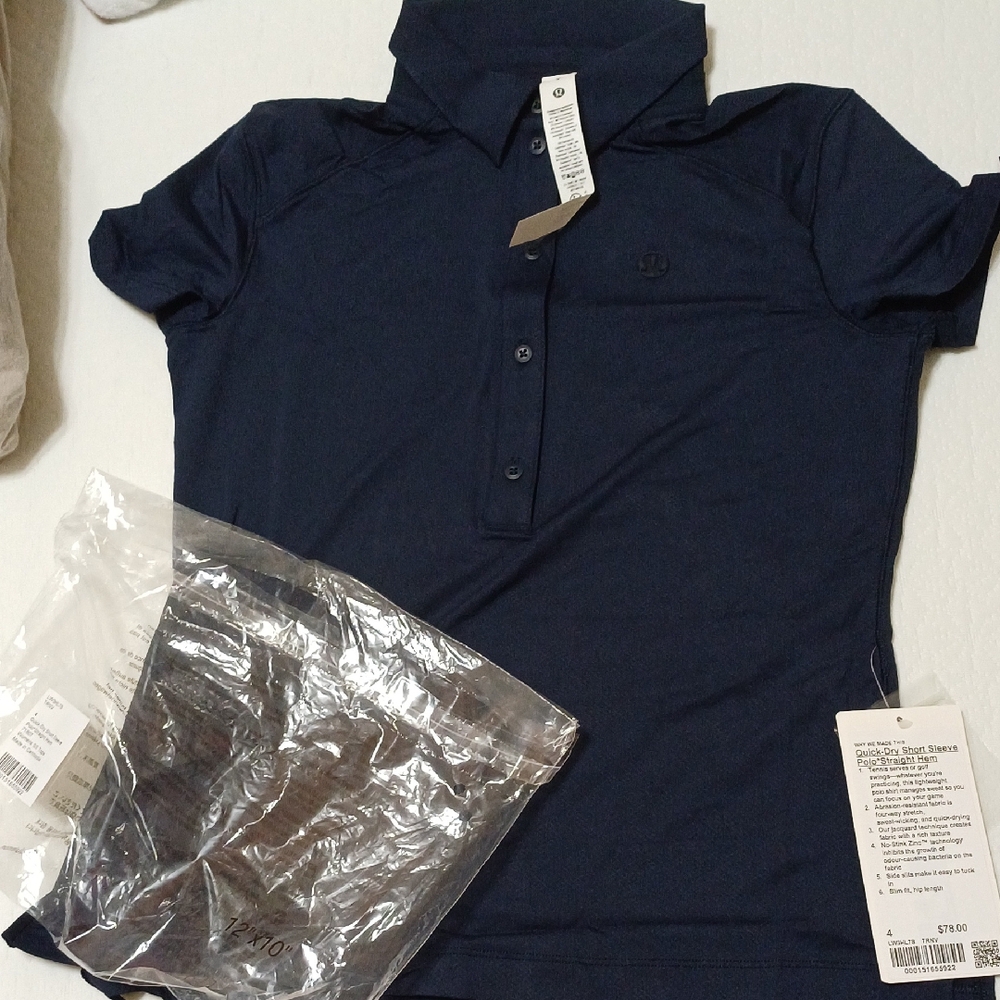 Lululemon Quick Dry Short Sleeve Polo